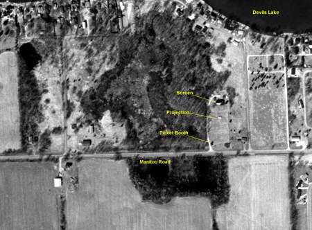 Devils Lake Drive-In Theatre - Aerial - Photo From Terraserver (newer photo)